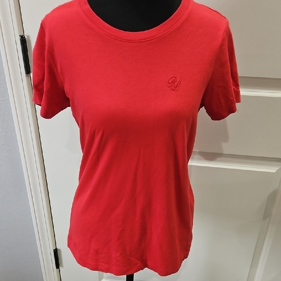 Ralph Lauren Blue Label Tops - Classic Red Short Sleeve Tee